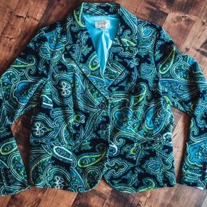 Talbot's paisley blazer/jacket